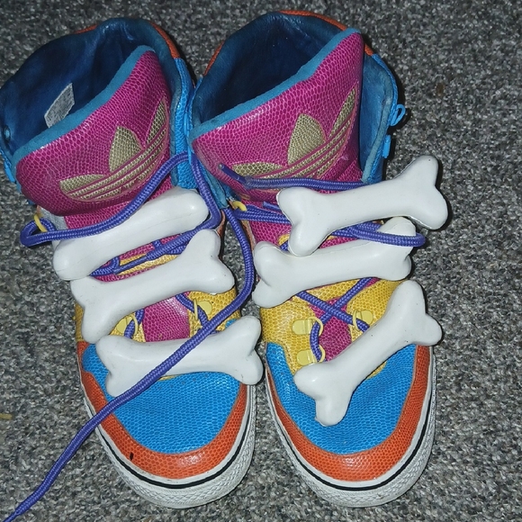 Adidas Jeremy scott Multicolor Bone Sneakers - Picture 1 of 4